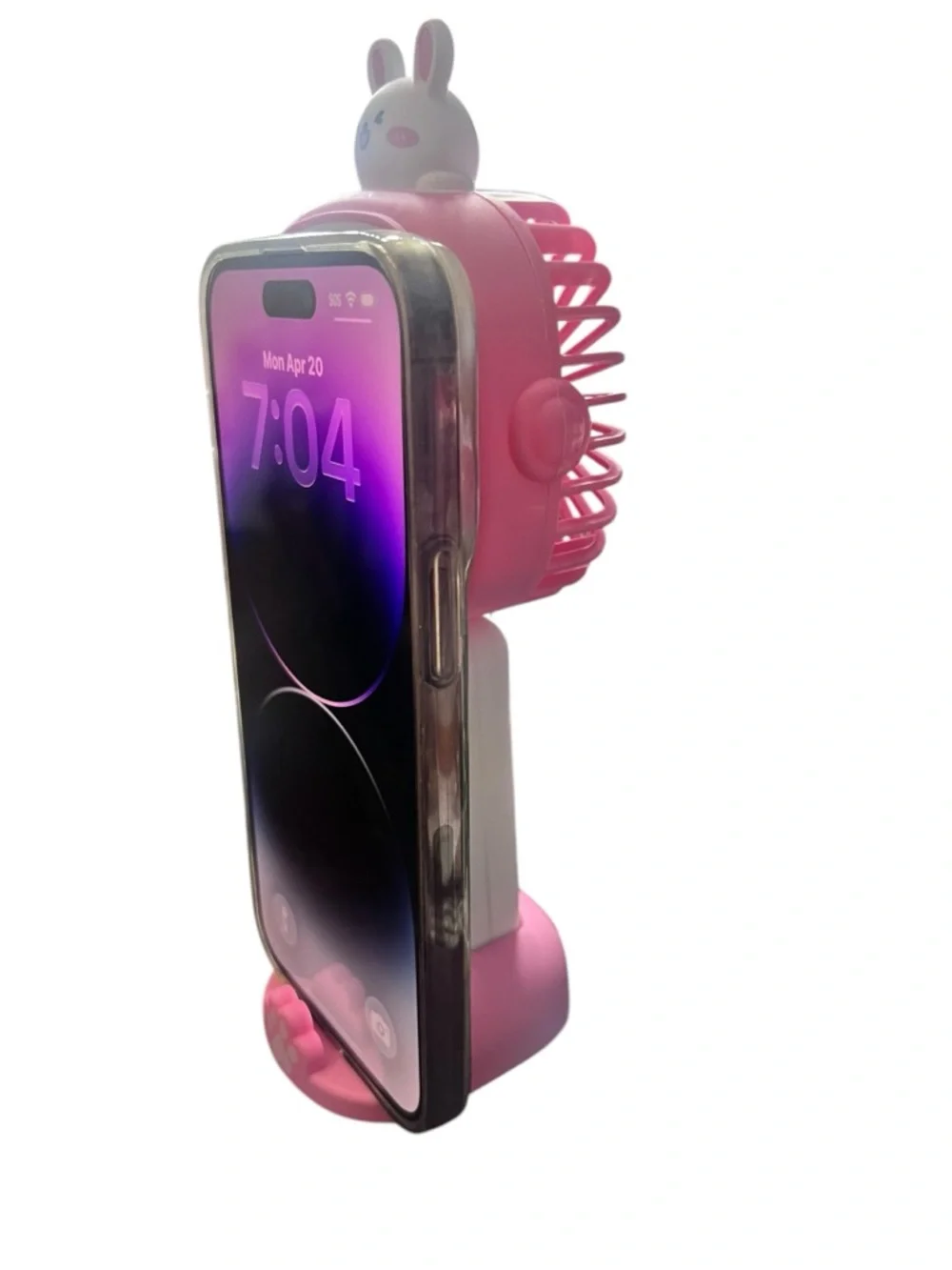 Pink Bunny Mini USB Handheld Fan - Picture 5 of 7